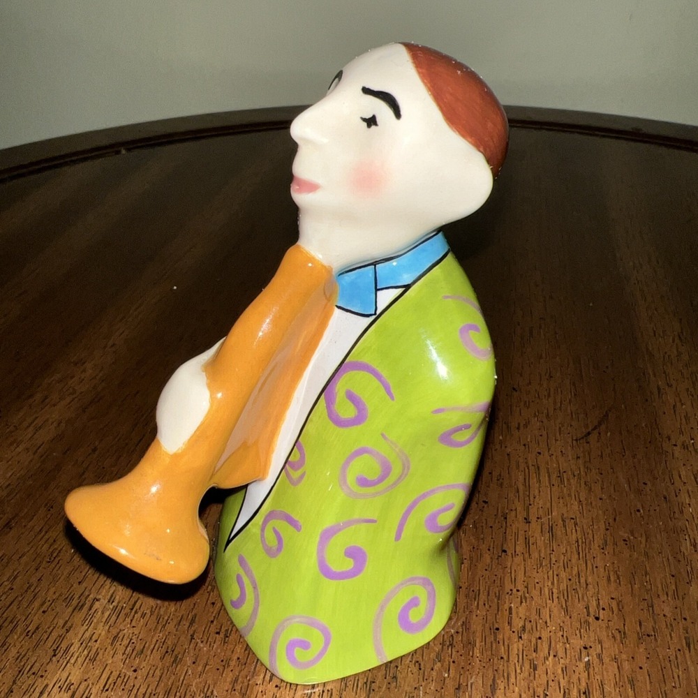 Jazz Musicians Set Of Three Salt & Pepper Shakers ~ Ceramic 4.5" - Picture 8 of 14